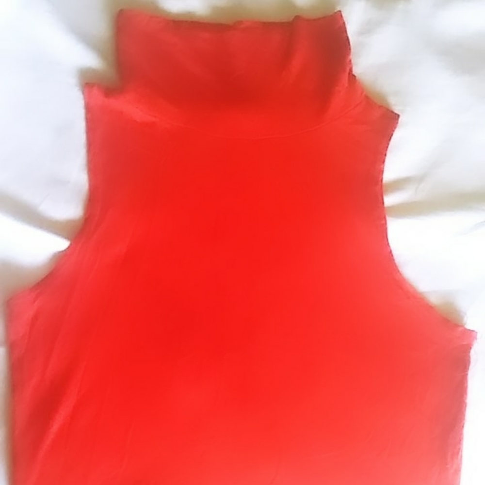 Red crop top
